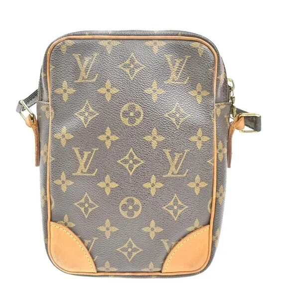 LOUIS VUITTON Danube Shoulder Bag Monogram Leather Brown France M45266 32MA300 - Picture 4 of 15